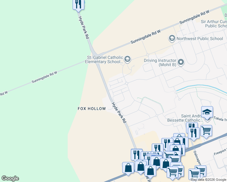 map of restaurants, bars, coffee shops, grocery stores, and more near 1781 Henrica Avenue in London