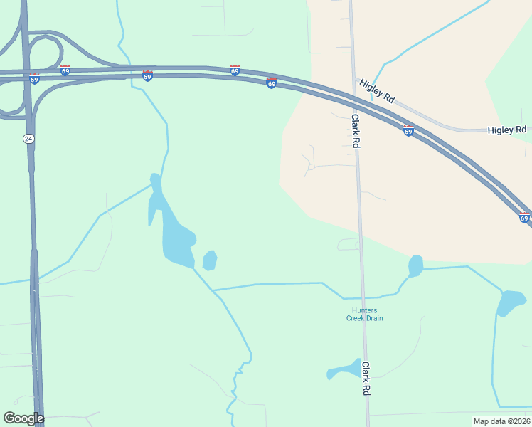 map of restaurants, bars, coffee shops, grocery stores, and more near 1442 Clark Road in Lapeer
