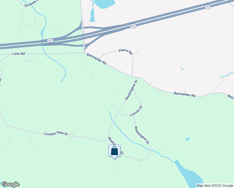 map of restaurants, bars, coffee shops, grocery stores, and more near 4 Coolidge Way in Raymond
