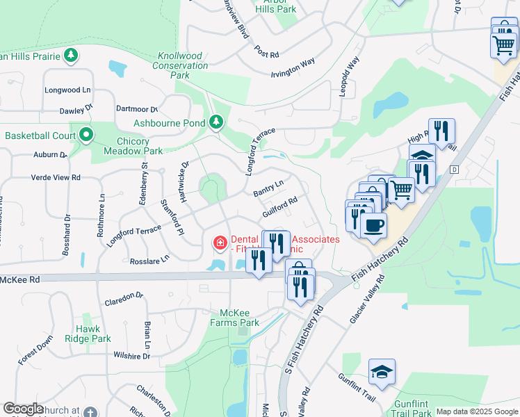 map of restaurants, bars, coffee shops, grocery stores, and more near 3011 Purdy Station Road in Fitchburg