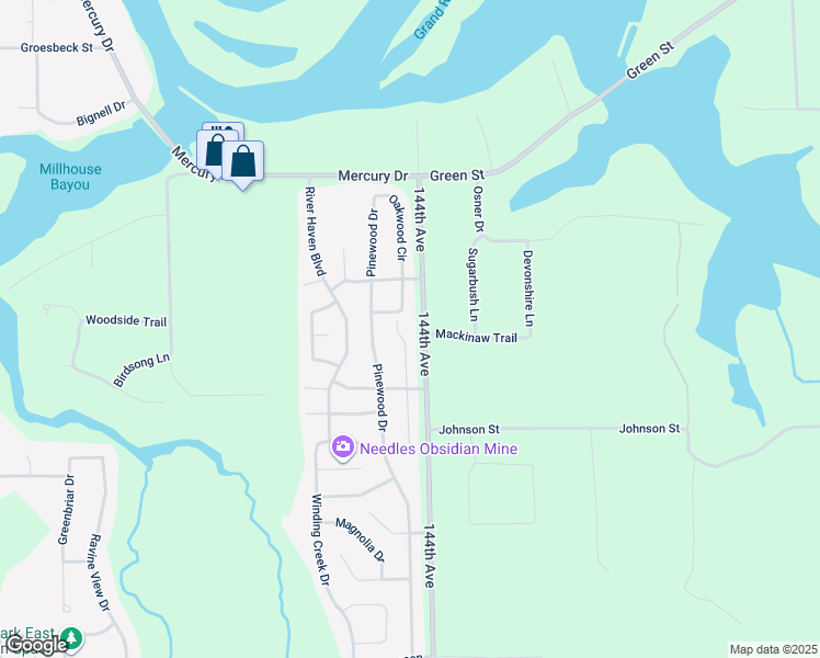 map of restaurants, bars, coffee shops, grocery stores, and more near 13755 144th Avenue in Grand Haven