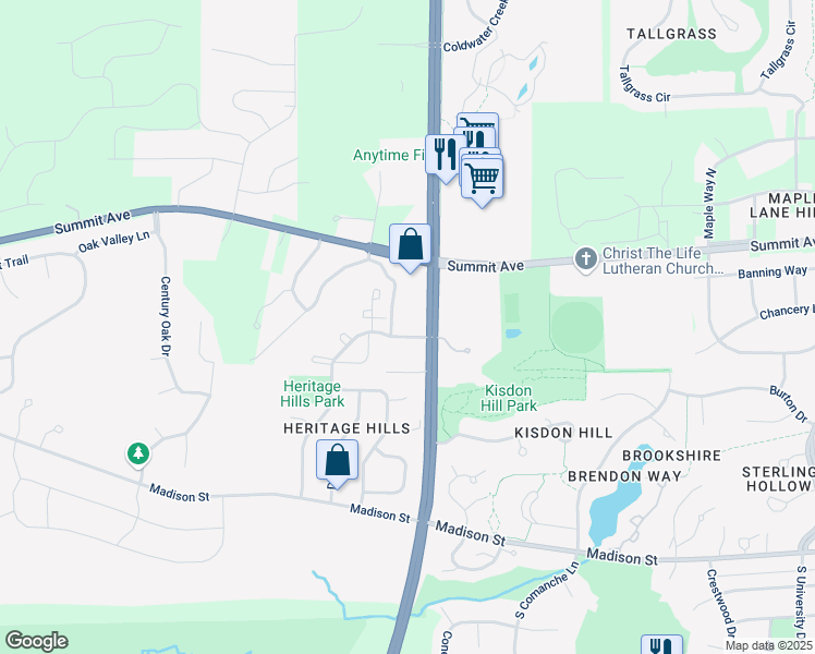 map of restaurants, bars, coffee shops, grocery stores, and more near 3212 Fiddlers Creek Drive in Waukesha