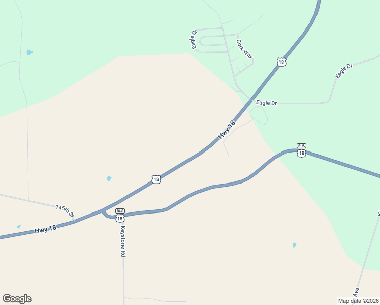 map of restaurants, bars, coffee shops, grocery stores, and more near 29840 U.S. 18 in Unincorporated