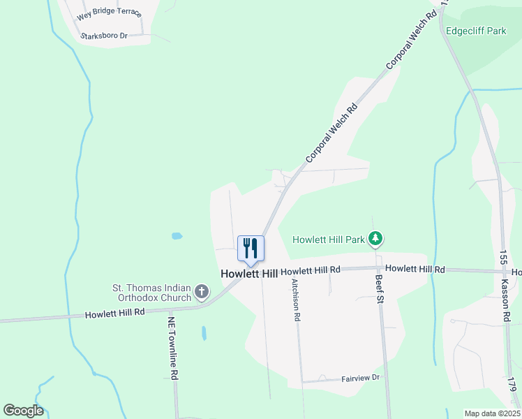 map of restaurants, bars, coffee shops, grocery stores, and more near 5080 Van Zandt Road in Syracuse