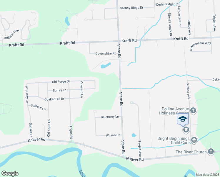 map of restaurants, bars, coffee shops, grocery stores, and more near 3809 State Road in Fort Gratiot Township