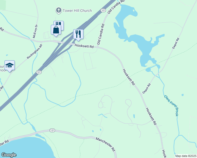 map of restaurants, bars, coffee shops, grocery stores, and more near 126 Forest Drive in Auburn