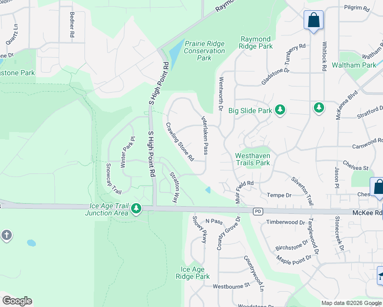map of restaurants, bars, coffee shops, grocery stores, and more near 10 Crawling Stone Circle in Madison
