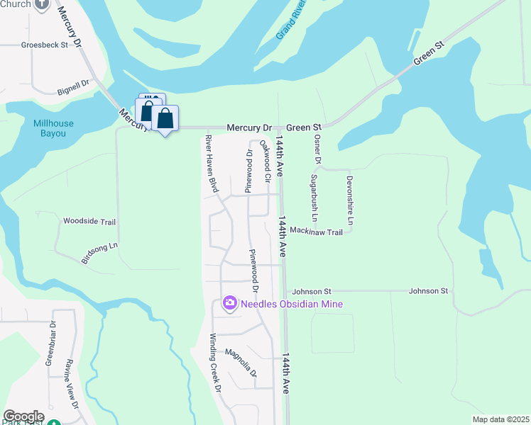 map of restaurants, bars, coffee shops, grocery stores, and more near 14441 Stillwater Drive in Grand Haven