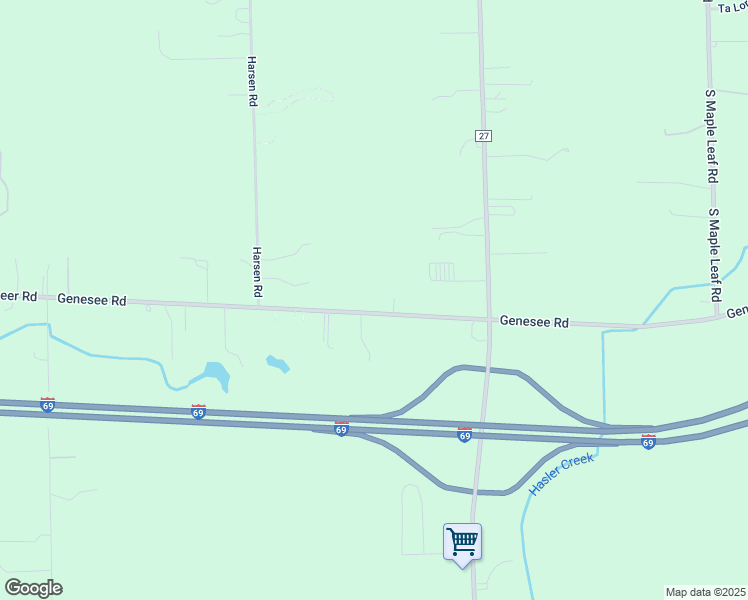 map of restaurants, bars, coffee shops, grocery stores, and more near 5604 Genesee Road in Lapeer