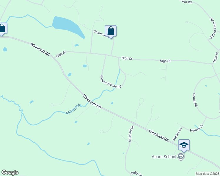 map of restaurants, bars, coffee shops, grocery stores, and more near 17 Birnum Woods Road in Stratham