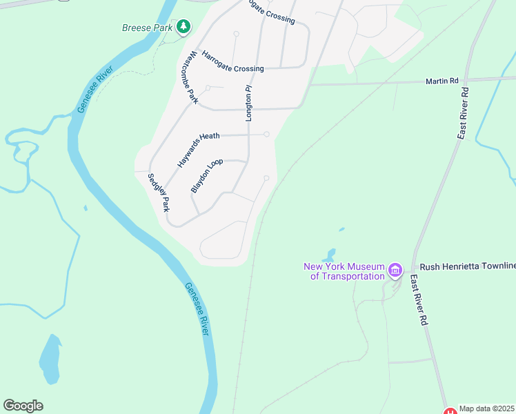 map of restaurants, bars, coffee shops, grocery stores, and more near 159 Southend Square in West Henrietta
