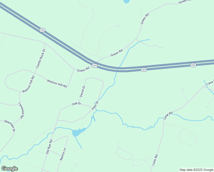 map of restaurants, bars, coffee shops, grocery stores, and more near 37 John Street in Raymond