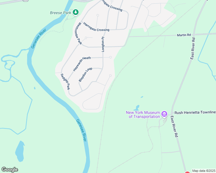 map of restaurants, bars, coffee shops, grocery stores, and more near 159 Southend Square in West Henrietta