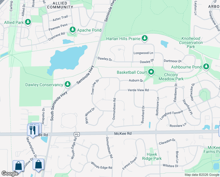 map of restaurants, bars, coffee shops, grocery stores, and more near 3039 Osmundsen Road in Fitchburg