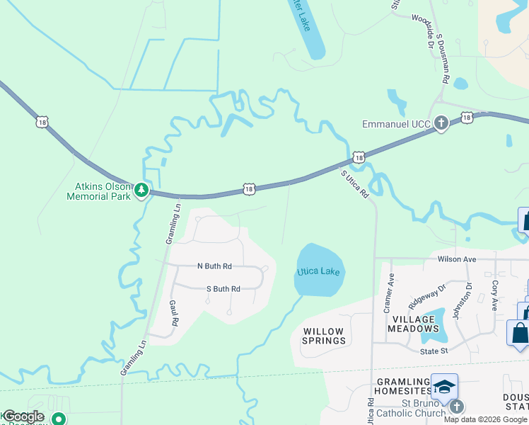 map of restaurants, bars, coffee shops, grocery stores, and more near 605 Twin Creeks Drive in Dousman