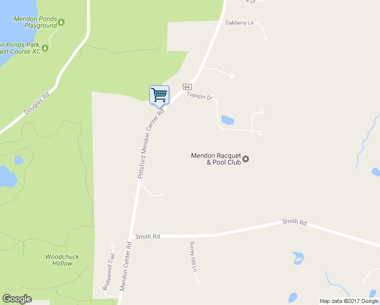 map of restaurants, bars, coffee shops, grocery stores, and more near 888 Mendon Center Road in Pittsford