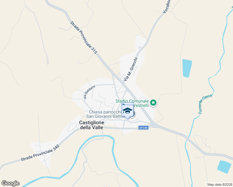 map of restaurants, bars, coffee shops, grocery stores, and more near 2 Via del Pozzaccio in Castiglione della Valle