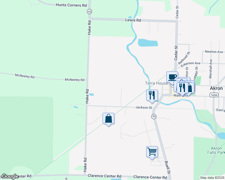 map of restaurants, bars, coffee shops, grocery stores, and more near 12 Flint Avenue in Akron