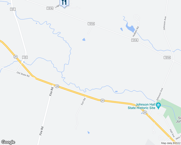 map of restaurants, bars, coffee shops, grocery stores, and more near 3438 Highway 29 in Johnstown