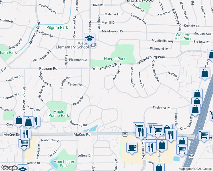 map of restaurants, bars, coffee shops, grocery stores, and more near 6009 Lynbrook Lane in Madison