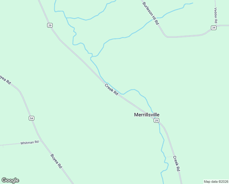 map of restaurants, bars, coffee shops, grocery stores, and more near Creek Road in Madison County