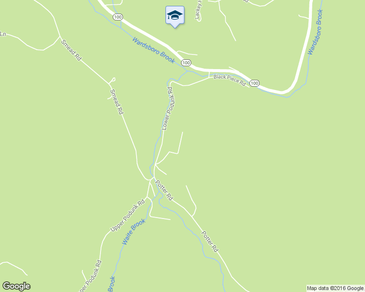 map of restaurants, bars, coffee shops, grocery stores, and more near 162 French Hill Rd in Wardsboro