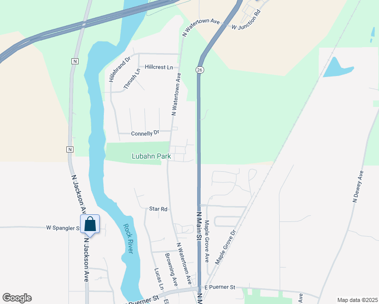 map of restaurants, bars, coffee shops, grocery stores, and more near 122 Deer Creek Court in Jefferson