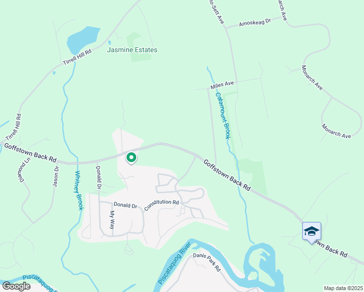map of restaurants, bars, coffee shops, grocery stores, and more near 145 Goffstown Back Road in Goffstown