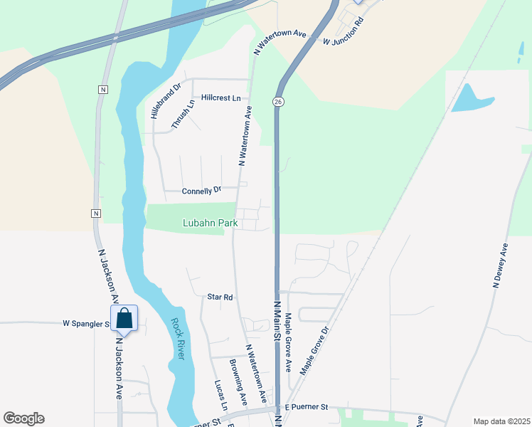 map of restaurants, bars, coffee shops, grocery stores, and more near 122 Deer Creek Court in Jefferson