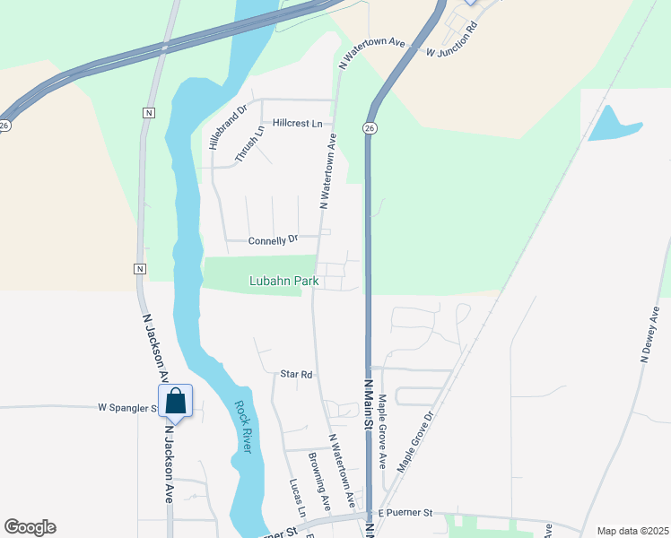 map of restaurants, bars, coffee shops, grocery stores, and more near 122 Deer Creek Court in Jefferson