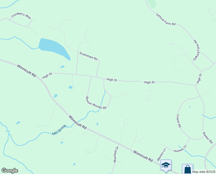 map of restaurants, bars, coffee shops, grocery stores, and more near 3 Birnum Woods Road in Stratham