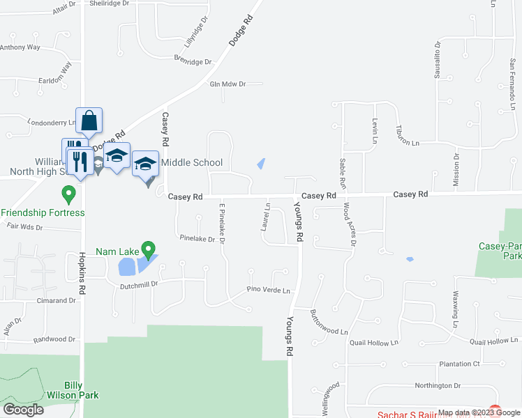 map of restaurants, bars, coffee shops, grocery stores, and more near 12 Laurel Lane in Buffalo