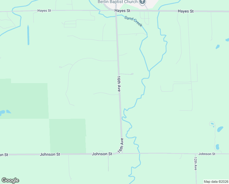 map of restaurants, bars, coffee shops, grocery stores, and more near 13965 16th Avenue in Marne