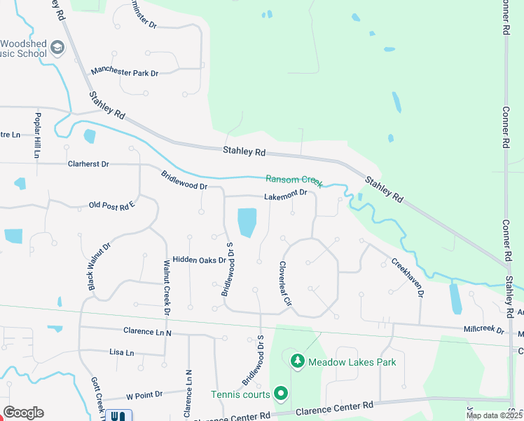 map of restaurants, bars, coffee shops, grocery stores, and more near 8481 Lakemont Drive in East Amherst