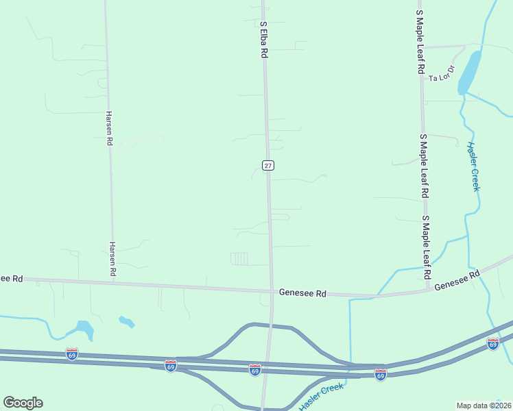 map of restaurants, bars, coffee shops, grocery stores, and more near 602-684 South Elba Road in Lapeer