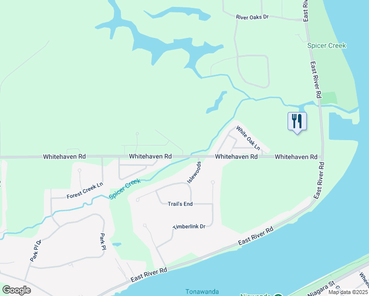map of restaurants, bars, coffee shops, grocery stores, and more near 13 Greenside Drive in Grand Island