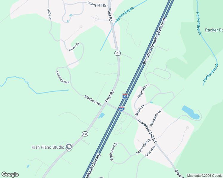 map of restaurants, bars, coffee shops, grocery stores, and more near 328 Post Rd in Greenland