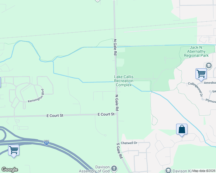 map of restaurants, bars, coffee shops, grocery stores, and more near 8509 Evangelista Drive in Davison
