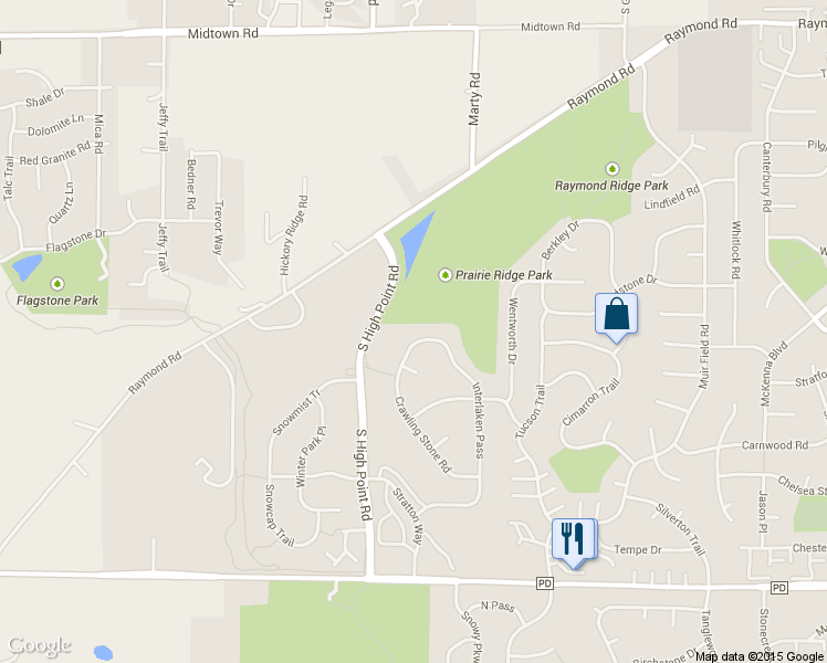 map of restaurants, bars, coffee shops, grocery stores, and more near 2821 Interlaken Pass in Madison