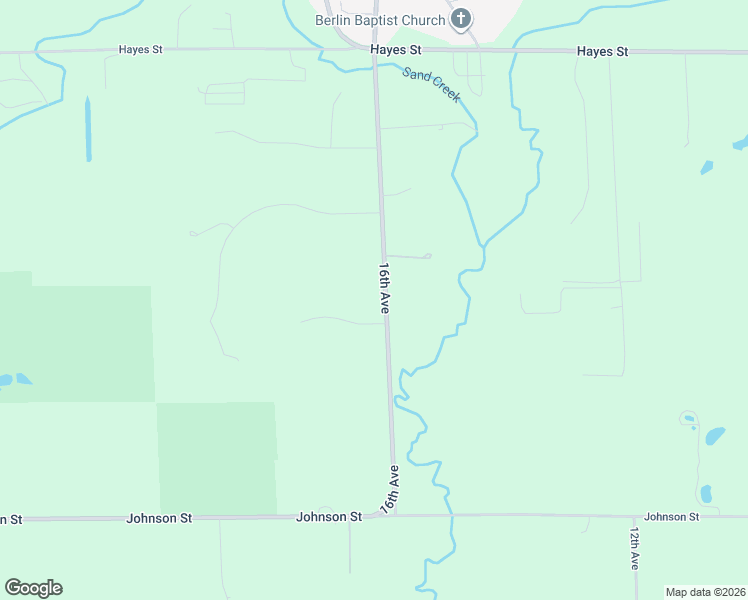 map of restaurants, bars, coffee shops, grocery stores, and more near 13965 16th Avenue in Marne