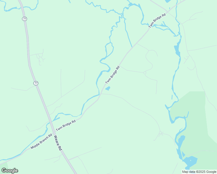 map of restaurants, bars, coffee shops, grocery stores, and more near 283 Twin Bridge Road in New Boston