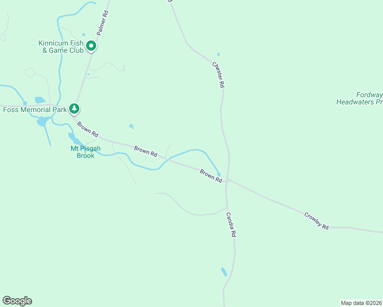 map of restaurants, bars, coffee shops, grocery stores, and more near 497 Brown Road in Candia