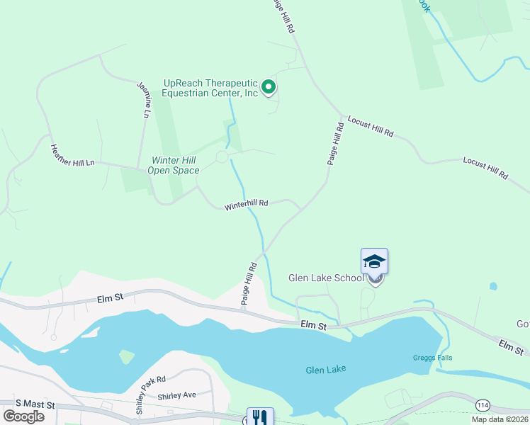 map of restaurants, bars, coffee shops, grocery stores, and more near 41 Paige Hill Road in Goffstown