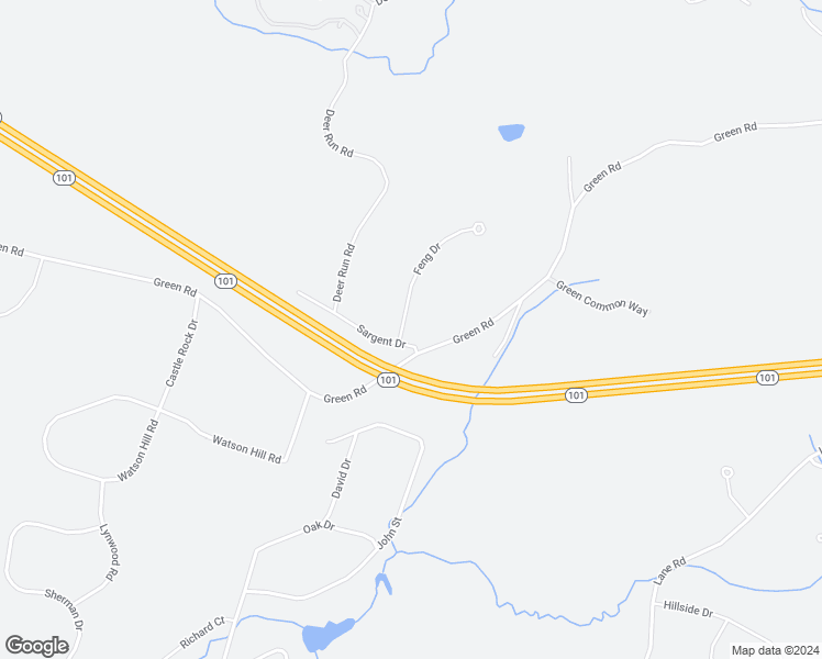 map of restaurants, bars, coffee shops, grocery stores, and more near 1 Feng Drive in Raymond