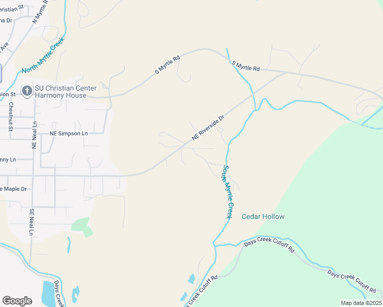 map of restaurants, bars, coffee shops, grocery stores, and more near 197 Forest Road in Myrtle Creek