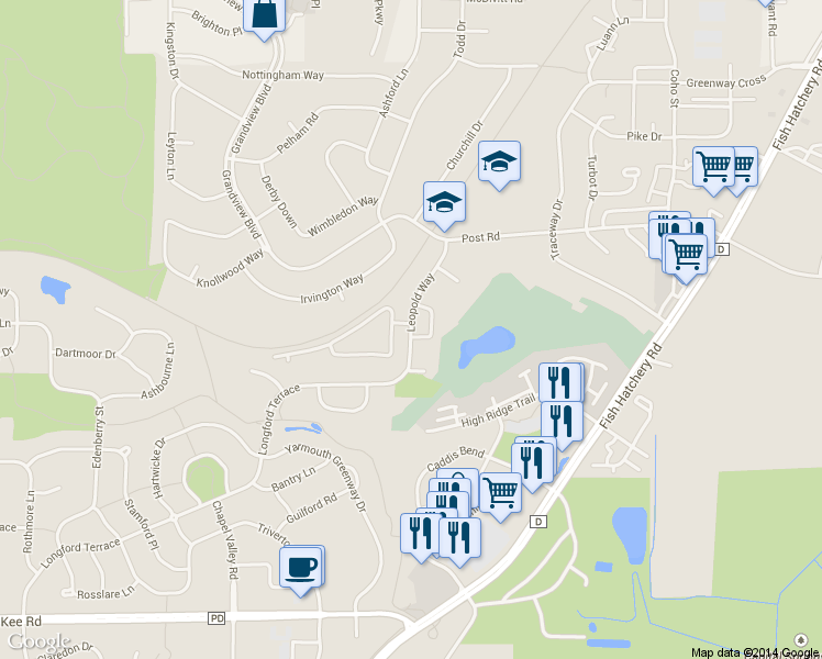 map of restaurants, bars, coffee shops, grocery stores, and more near 3314 Leopold Way in Fitchburg