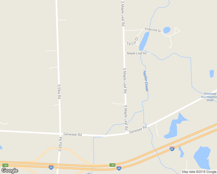 map of restaurants, bars, coffee shops, grocery stores, and more near 672 South Maple Leaf Road in Lapeer