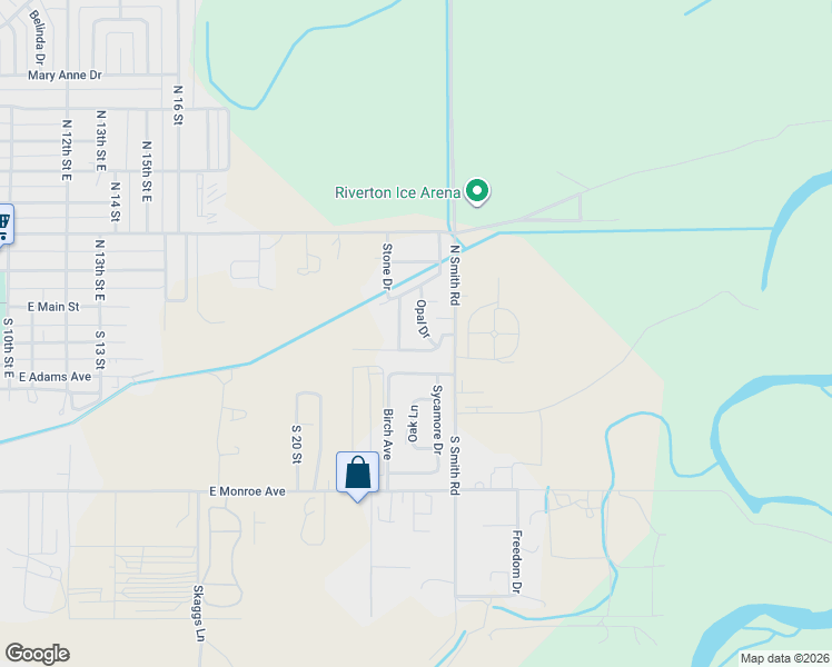 map of restaurants, bars, coffee shops, grocery stores, and more near 2400-2410 Jade Cir in Riverton