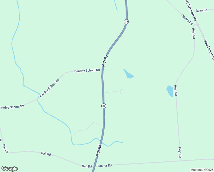 map of restaurants, bars, coffee shops, grocery stores, and more near 8392 New York 34 in Weedsport