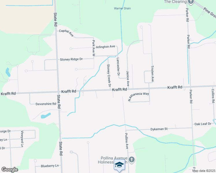 map of restaurants, bars, coffee shops, grocery stores, and more near 3826 Krafft Road in Fort Gratiot Township